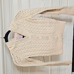 EUC GAPKIDS: Kids Hooded Knit Button Down Sweater Size Medium/8